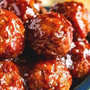bbq beef meatballs pan happy everything